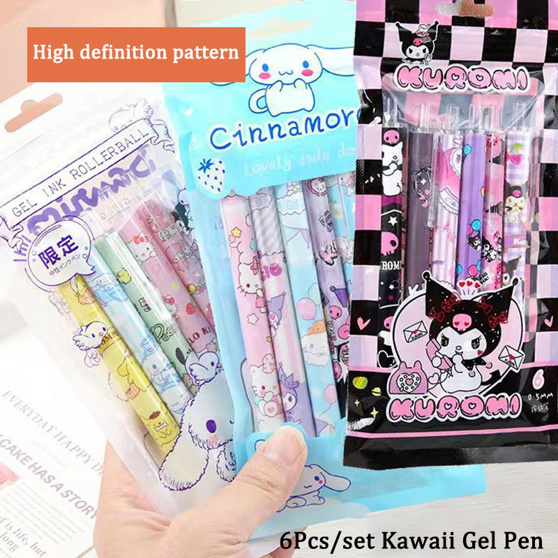 6Pcs/Set%20Cute%20Sanrio%20Kuromi%200.5mm%20Gel%20Pens%20Set%20Kawaii%20Press%20Gel%20Pen%20Cartoon%20School%20Hello%20Kitty%20Student%20Stationery%20Supplies%20Gift%20-%20Image%207