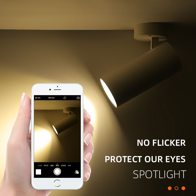 【NEW】 Led SpotLight 220V Spot light COB Ceiling Spots Lamp Led Downlight Foldable Fixture Track Light Indoor Lighting For Kitchen Home.