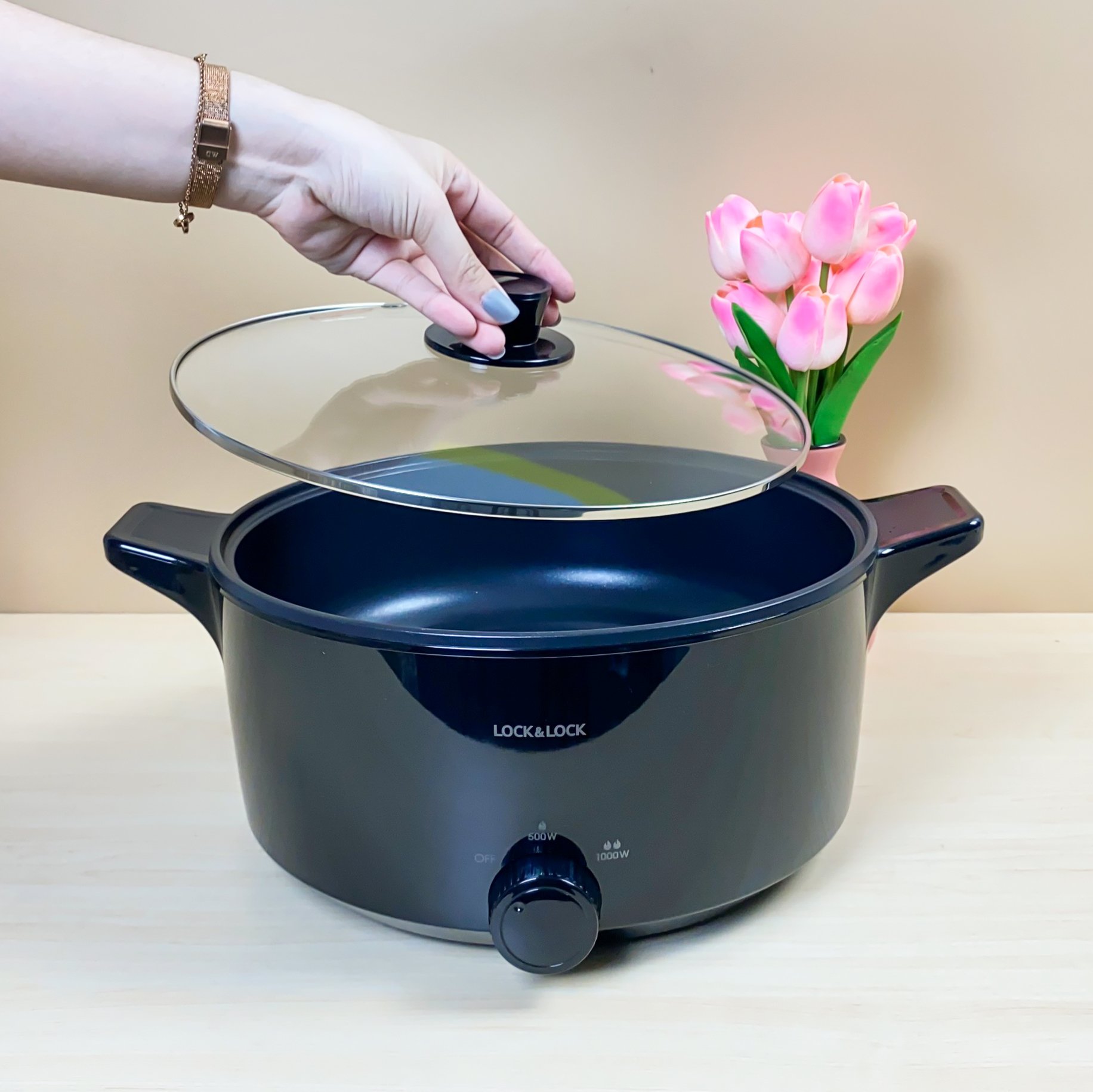 Nồi điện đa năng Lock&Lock Versatile Hot Pot 4L EJP546BLK