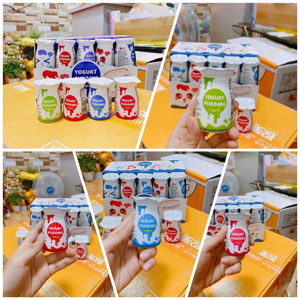 [ Ăn vặt ngon ] Combo 5 HỘP THẠCH SỮA CHUA PUDDING/Thạch sữa chua hoa quả ăn ngon