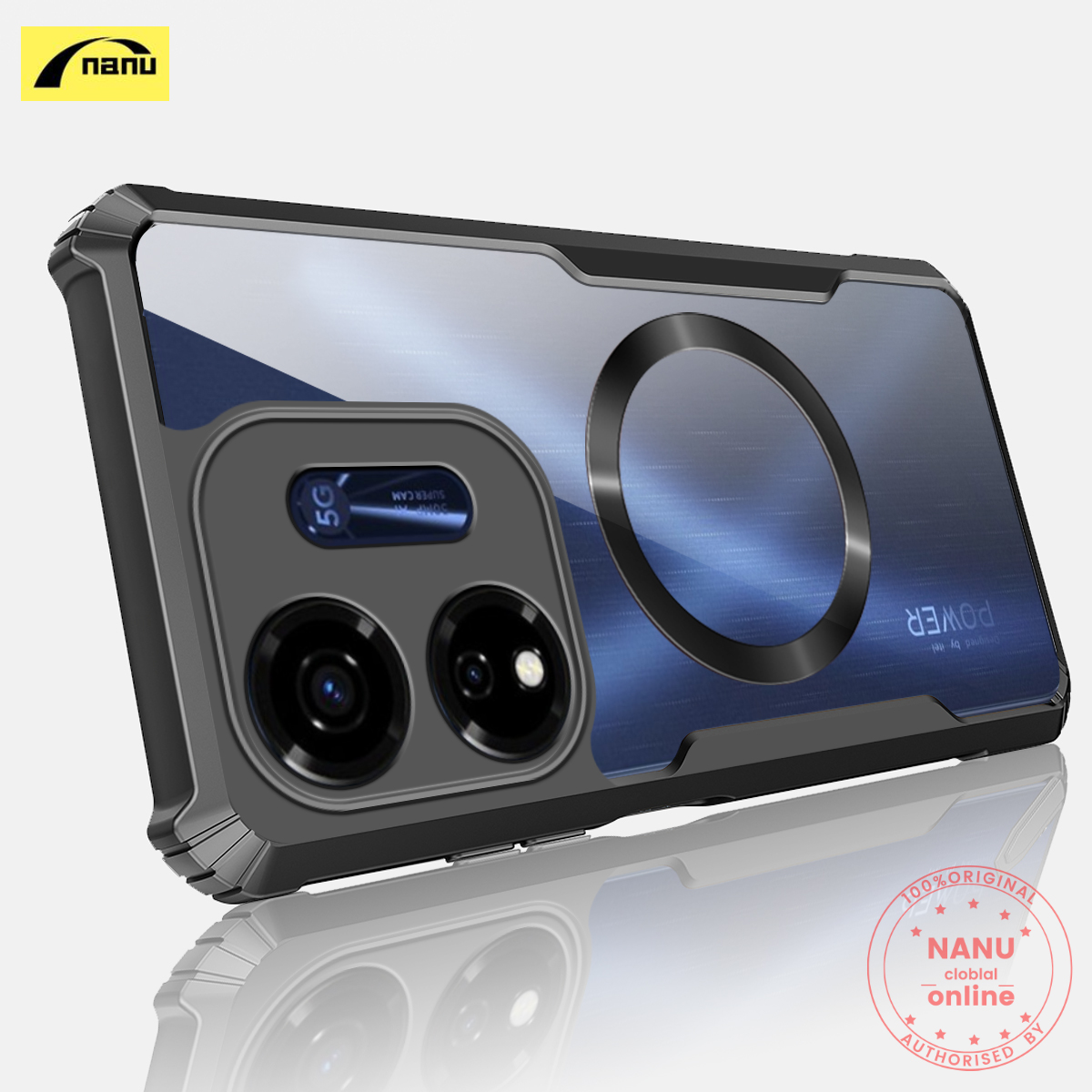 Nanu%20For%20Itel%20P55%205G%20Power%2055%205G%20Plus%20%5BThe%20Beatles%5D%20Compatible%20with%20Magsafe%20Phone%20Case%20Shockproof%20Slim%20Soft%20Cover%20Transparent%20Back%20Protection%20Casing%20-%20Image%202