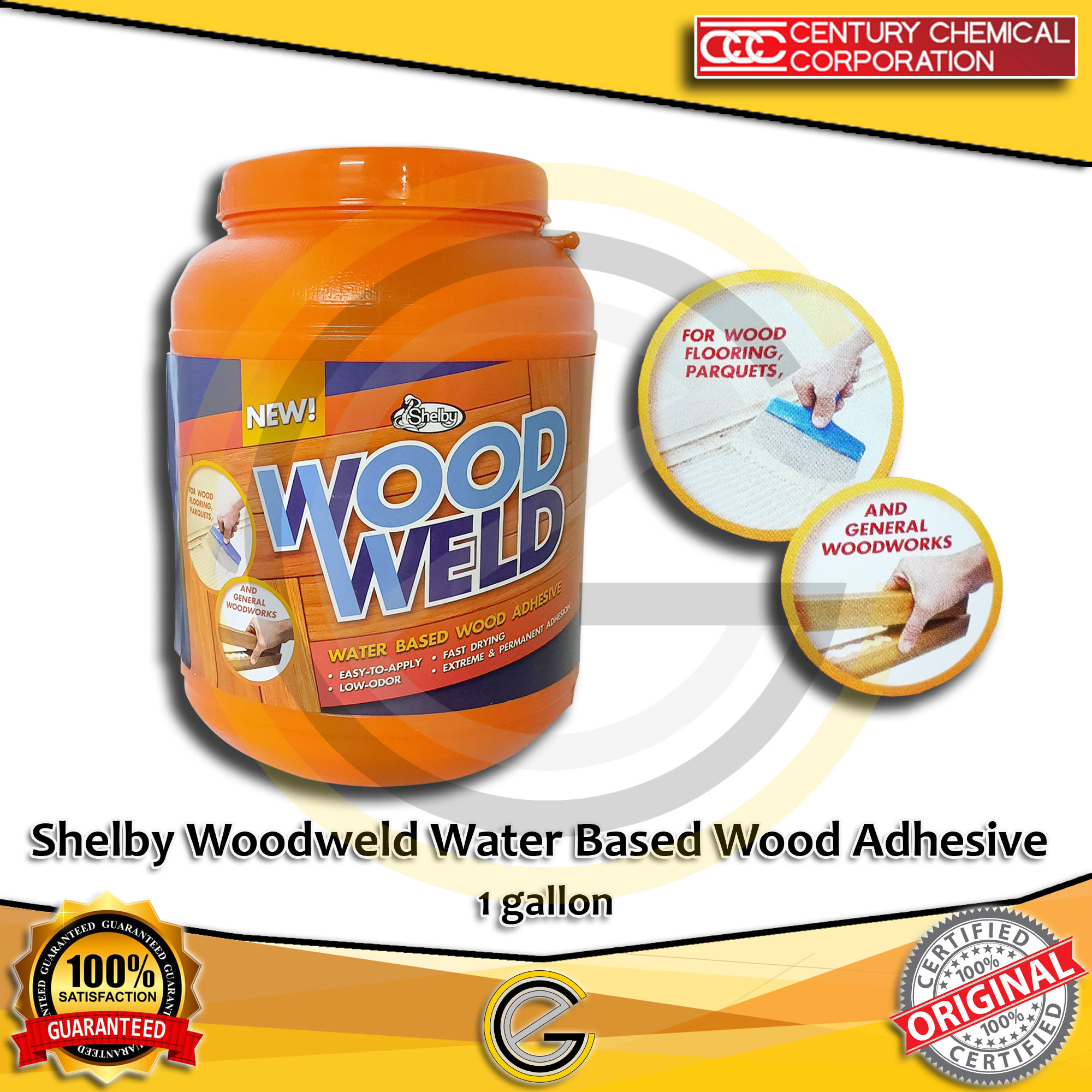 Shelby Woodweld Water Based Wood Adhesive (1 gallon 1 liter 145