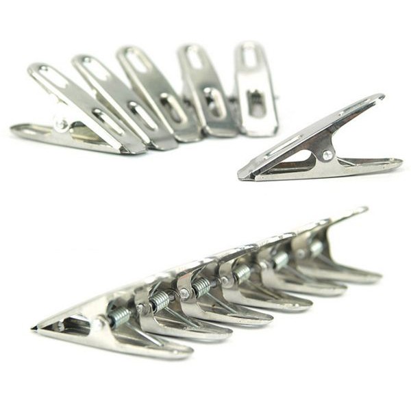 Vỉ 20 kẹp quần áo inox cao cấp