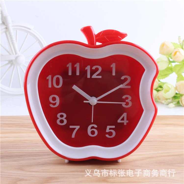 Đồng hồ để bàn nhiều màu hình quả táo dễ thương cho bé