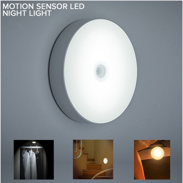 USB Chargeable Mini Night Lamp PIR Motion Auto Sensor LED Night Light  Kitchen Stairs Closet hallway | Lazada PH