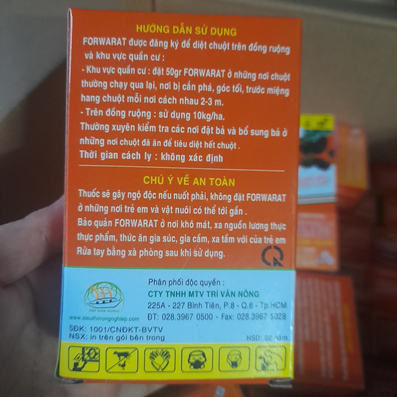RANPART 2%DS THUỐC DIỆT CHUỘT - HỘP 10 GÓI