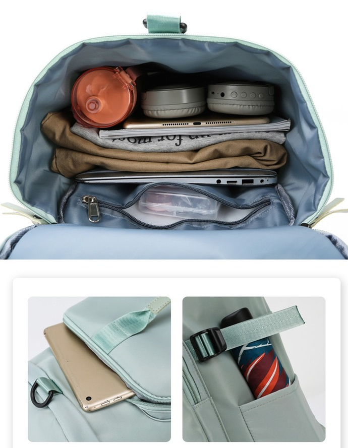 Túi du lịch 3in1 đeo nhiều kiểu có ngăn đựng giày vải dù chống thấm bền đẹp