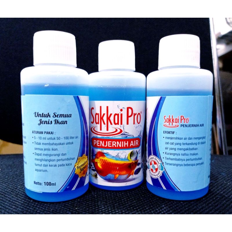 Obat ikan SAKKAI PRO PENJERNIH AIR 100ML Aquarium dan kolam
