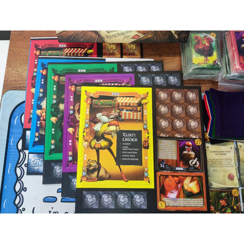 Boardgame Sheriff of Nottingham và mở rộng Merry Men Engsub có luật Việt