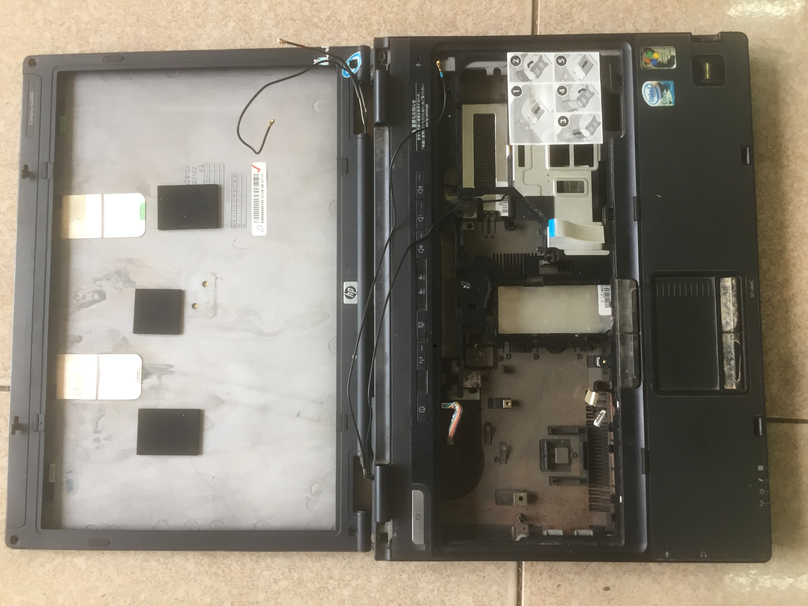 Bộ vỏ laptop Hp compad CN6400