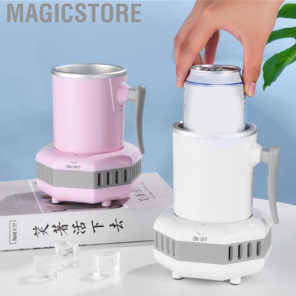 Magicstore Mug Cooler Portable Multi Function  Coffee Refrigeration Cup for Home Office Dormitory US Plug 100-240V