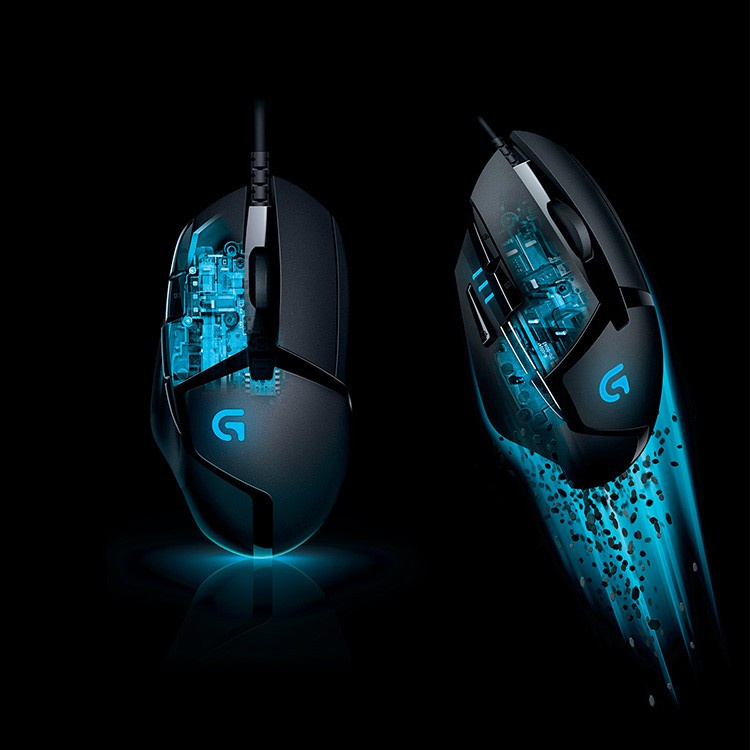 【100% Original】Logitech G402 Hyperion Fury Wired Gaming Mouse, 4,000 Dpi, 8 Programmable Buttons