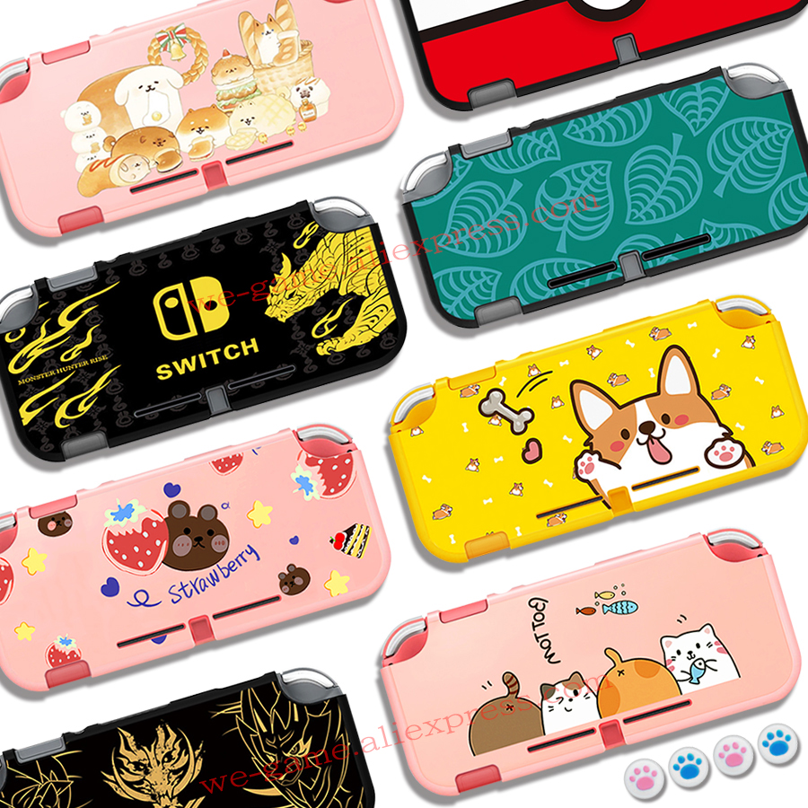 【Free shipping】 Newest Cute Pink Rabbit Cat Skin Protective Case for Nintendo Switch Lite Console Controller Controller Housing Cover
