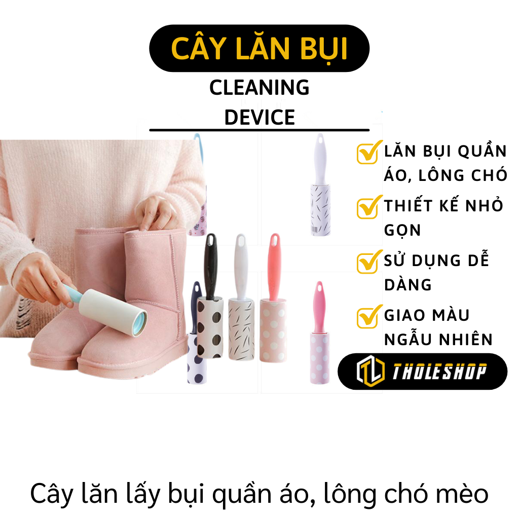 Cây lăn bụi quần áo - Cây lăn bụi đa năng làm sạch quần áo, ga giường, sofa, lông chó mèo nhỏ gọn