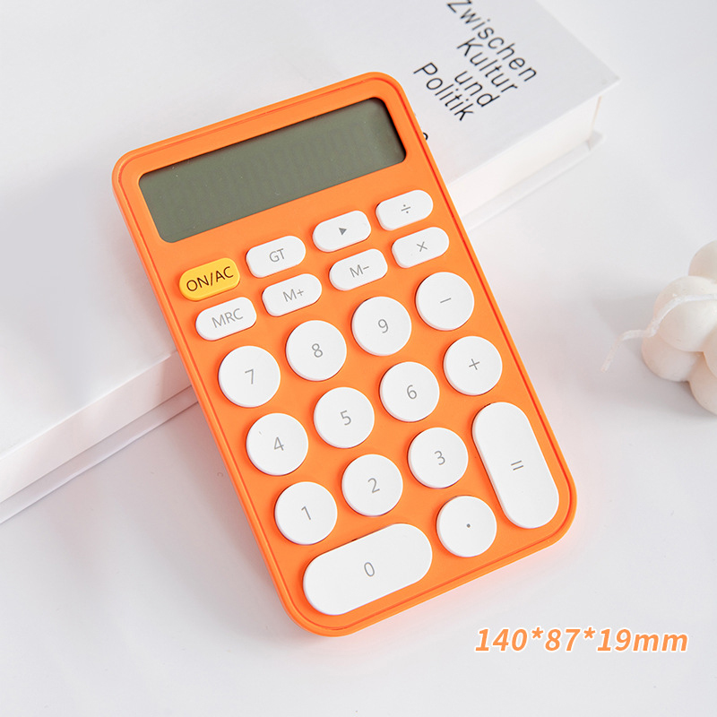 Candy Color Ins Contrast Color Mini Calculator Office Arithmetic Portable Cute Girl Heart Calculator