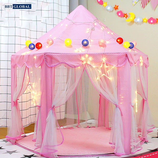 Lều công chúa cho bé gái có rèm cỡ lớn 140cm 1385