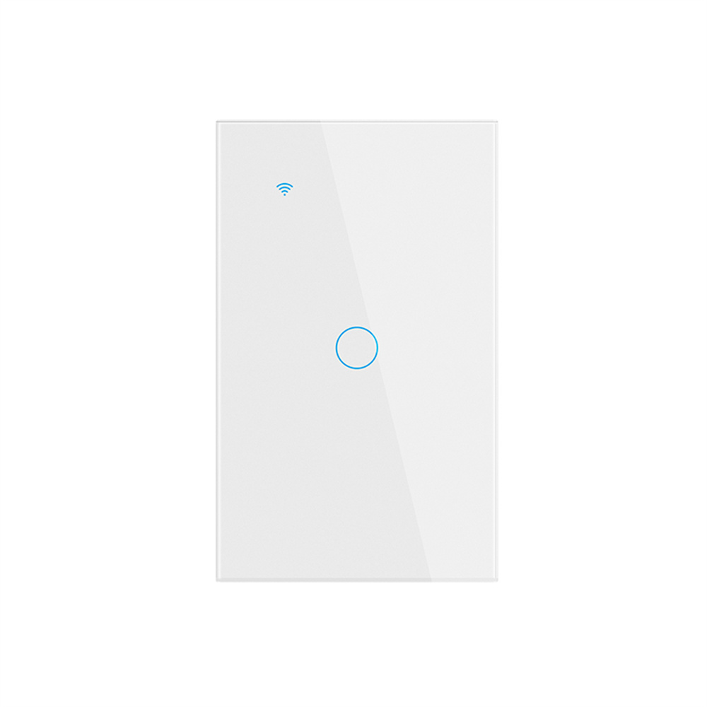 Duck store Tuya Wifi Smart Light Switch Touch Panel Switch Voice Control Wireless Wall Switches 1/2/3/4 Gang Smart Touch Switch Home Light Wall Button Smart Life Voice Control Works For Alexa Go-ogle Home