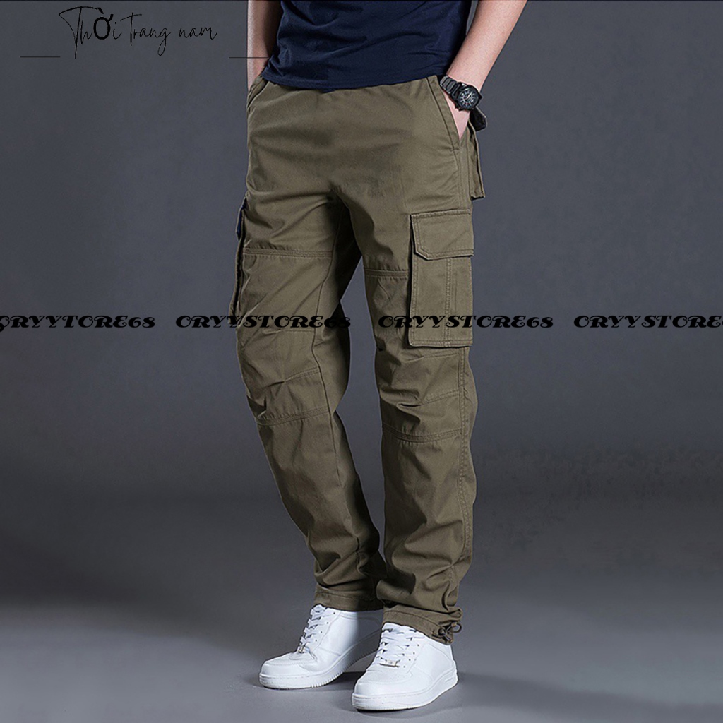 ℗△ quần dài kaki túi hộp nam thời trang giá sỉ đủ size 28 đến size 36 hình thật clip kdt99