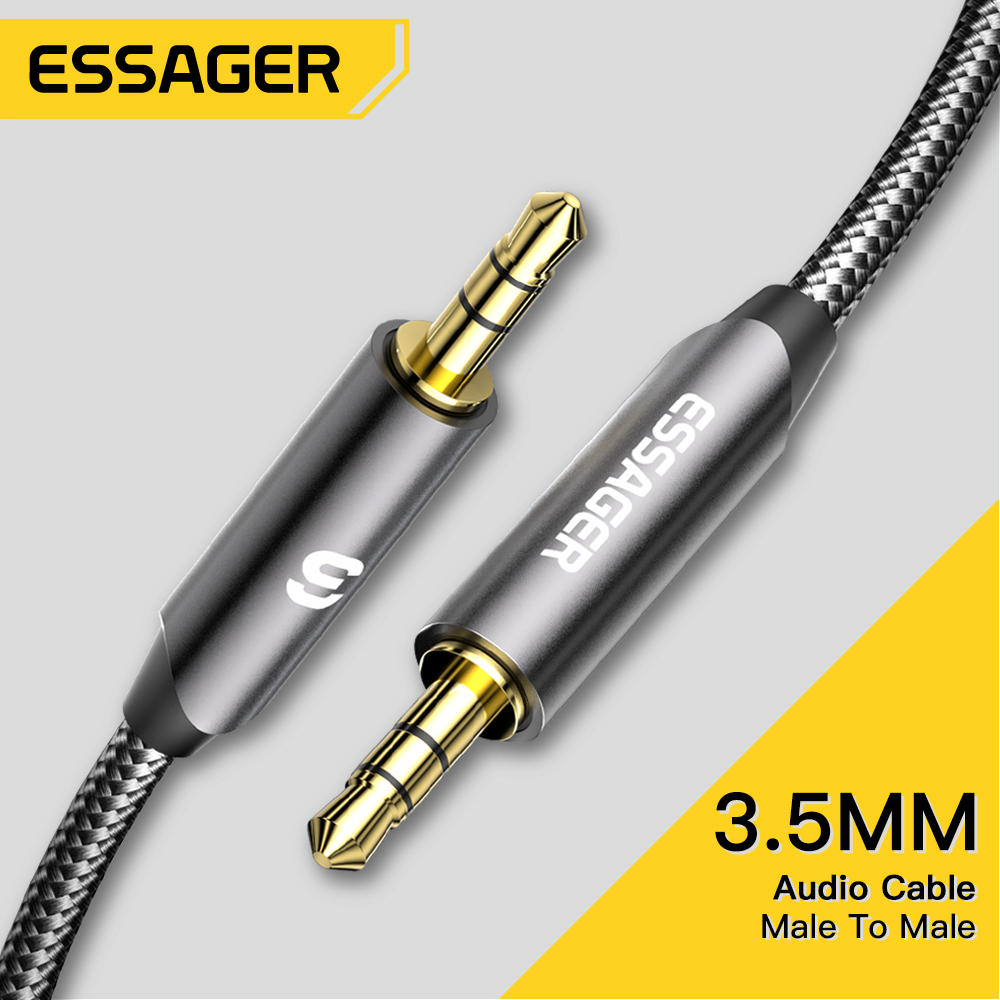 Essager aux cable speaker cable 3.5mm stereo jack audio cable for car ...