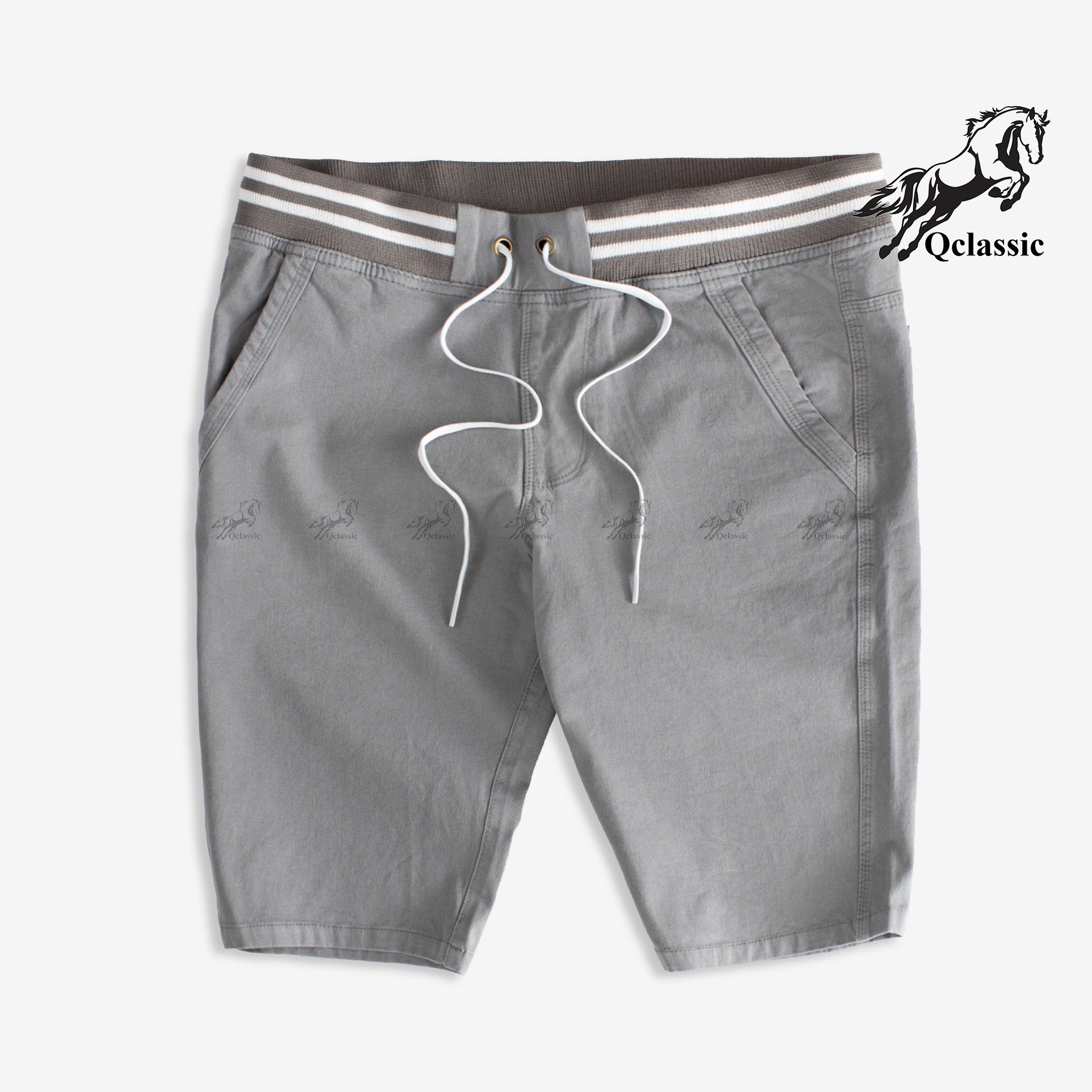 Quần short lưng thun co giãn nam vải co giãn