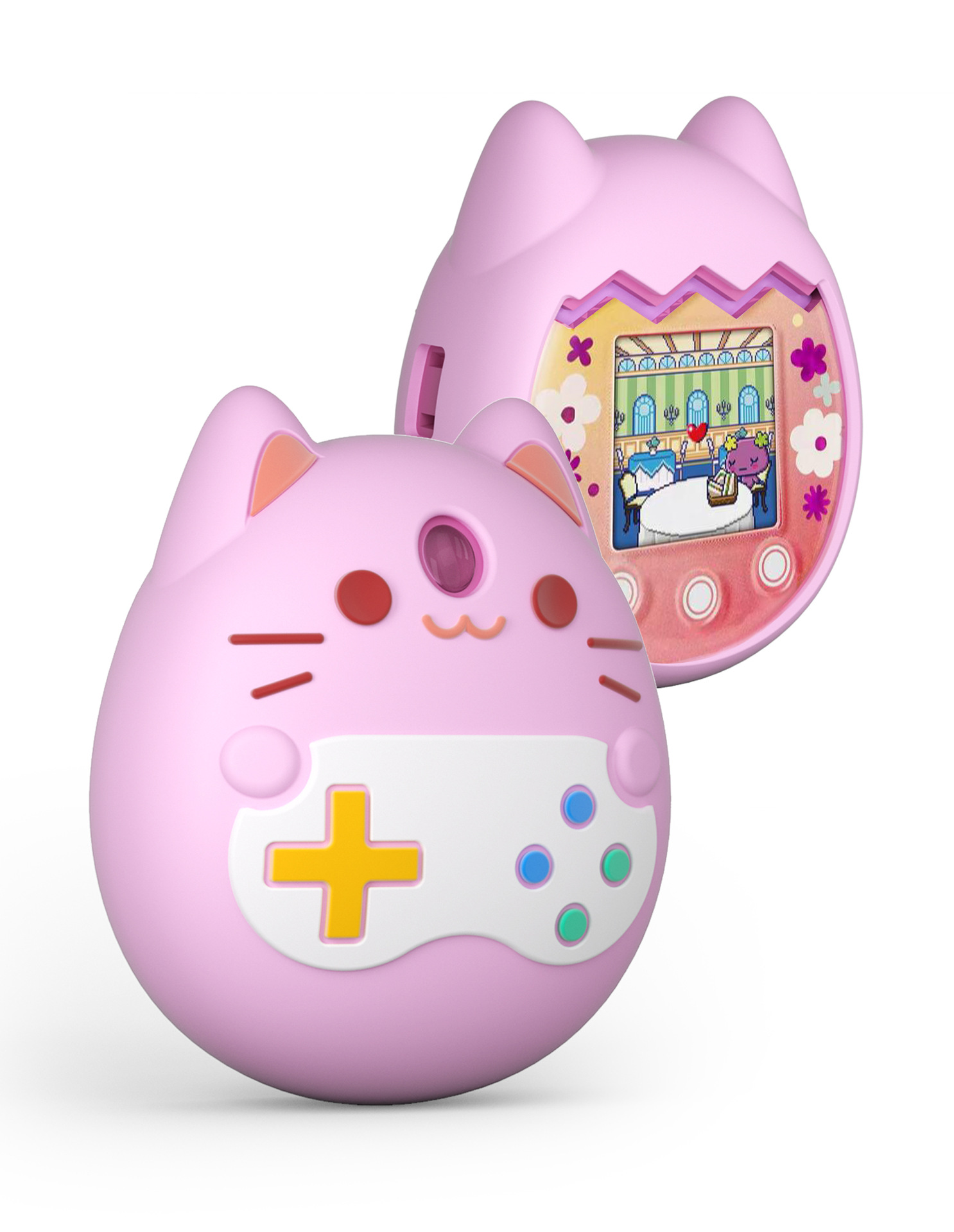 Virtual electronic pet protective case game machine protective cover for Tamagotchi Pix silicone case.