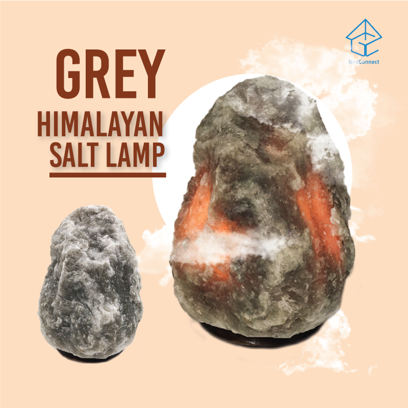 grey salt lamp