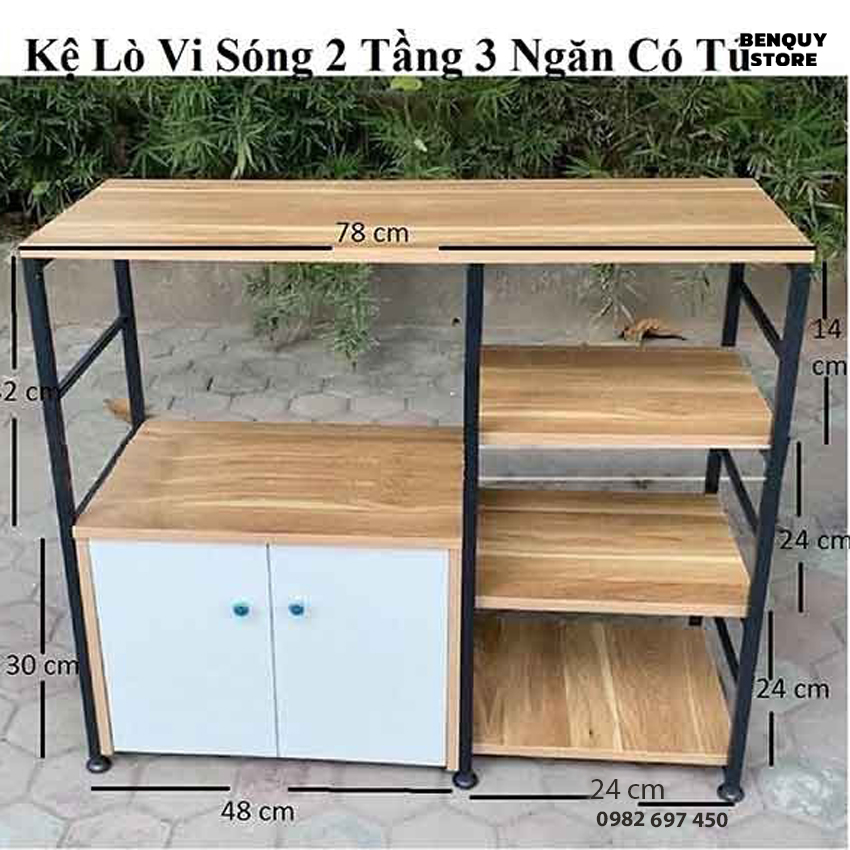 Kệ lò vi sóng🍀🍀 🍀 kệ nhà bếp có tủ đa năng.siêu gọn, sắp xếp đồ nhà bếp gọn gàng