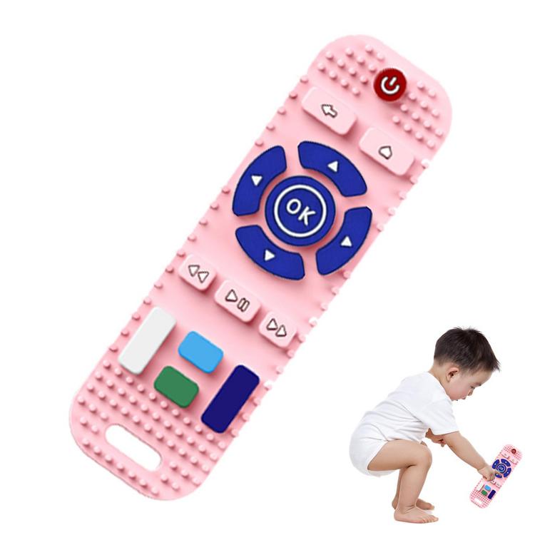 Đồ chơi ngậm mọc răng điều khiển từ xa TV điều khiển từ xa Hình dạng Đồ chơi mọc răng cho bé bằng silicon Đồ chơi điều khiển từ xa Hình dạng Đồ chơi mọc răng Đồ chơi nhai cho bé trai và bé enjoyment