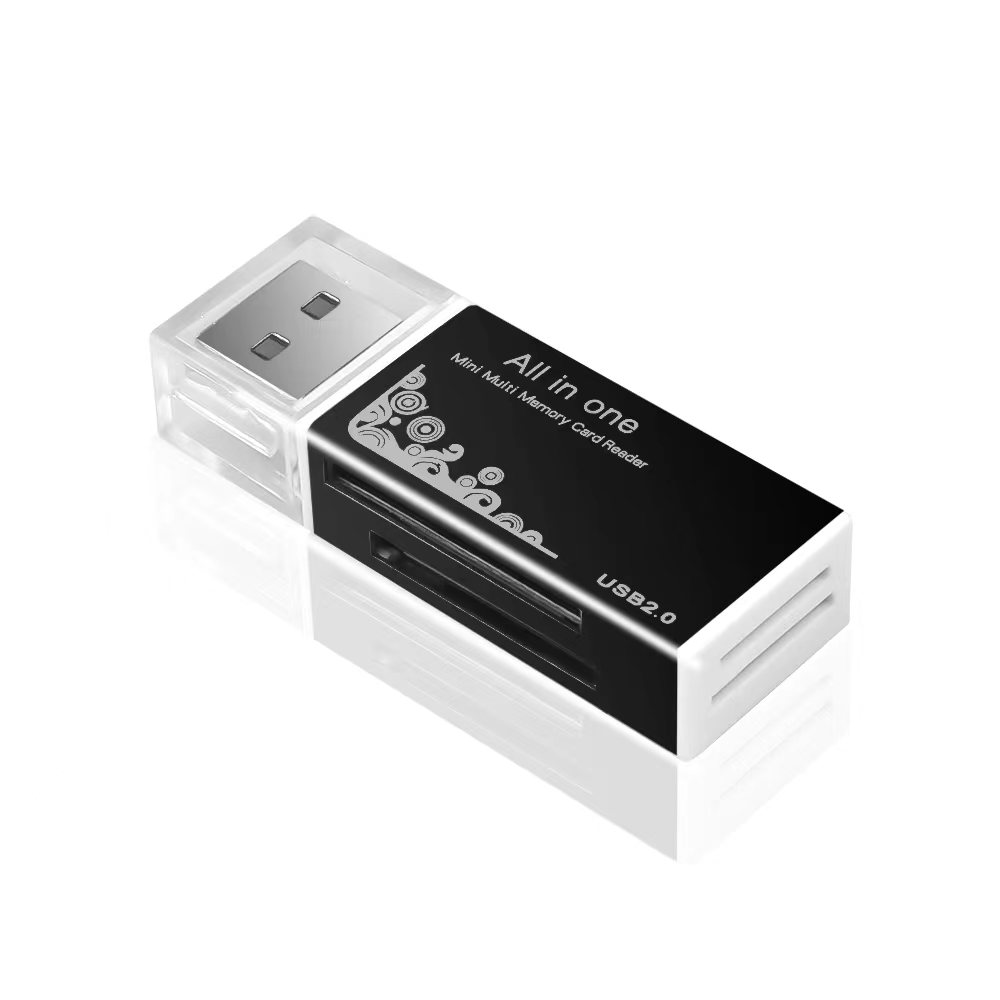 Otg 4 in 1 usb card reader for sd tf ms m2 card adapter for sony memory stick pro duo multi memory card reader plug and play for laptop desktop pc