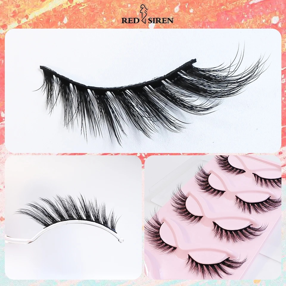 RED%20SIREN%20Cat%20Eye%20Lashes%205%20Pairs%20Winged%20Wispy%20Natural%20False%20Eyelashes%20Makeup%20Fox%20Eye%20Faux%20Mink%20Eyelashes%20-%20Image%202