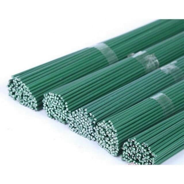 100 cành kẽm cắm hoa sáp, hoa handmade dài 30cm diy ngọc thịnh