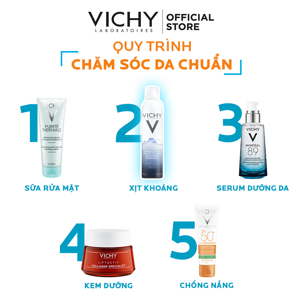Nước khoáng dưỡng da Vichy Mineralizing Thermal Water