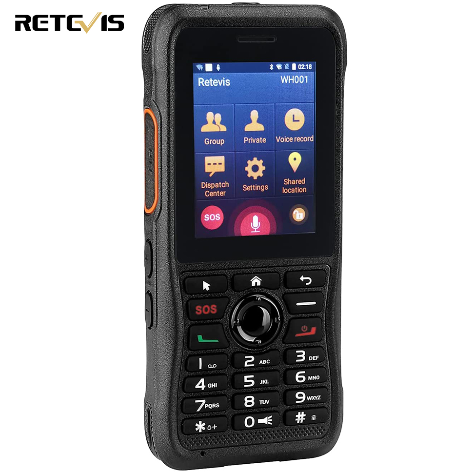 Retevis RB21 4G Unlimited Range Two Way Radio Phones,Zello Smartphone with  GPS,Bluetooth,Wi-Fi, IP54 Waterproof Network Radios with 1G+8G Lazada