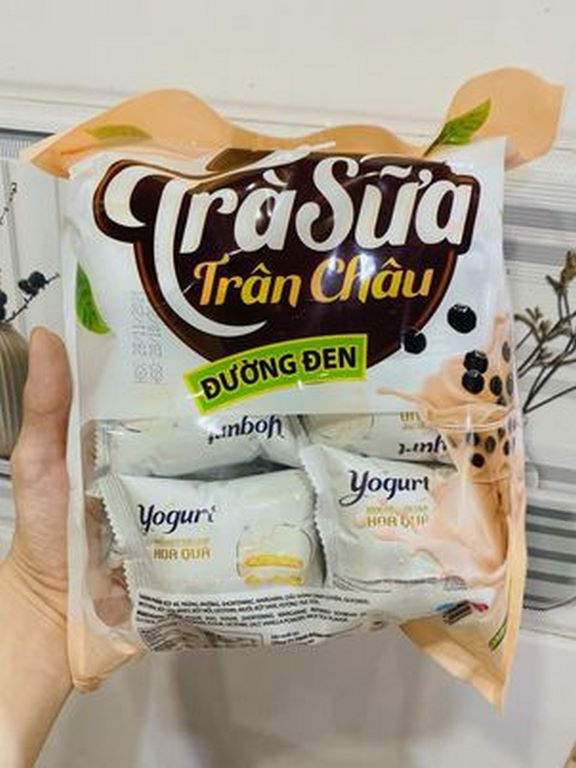 Bánh bông lan trà sữa trân châu đường đen - cực ngon