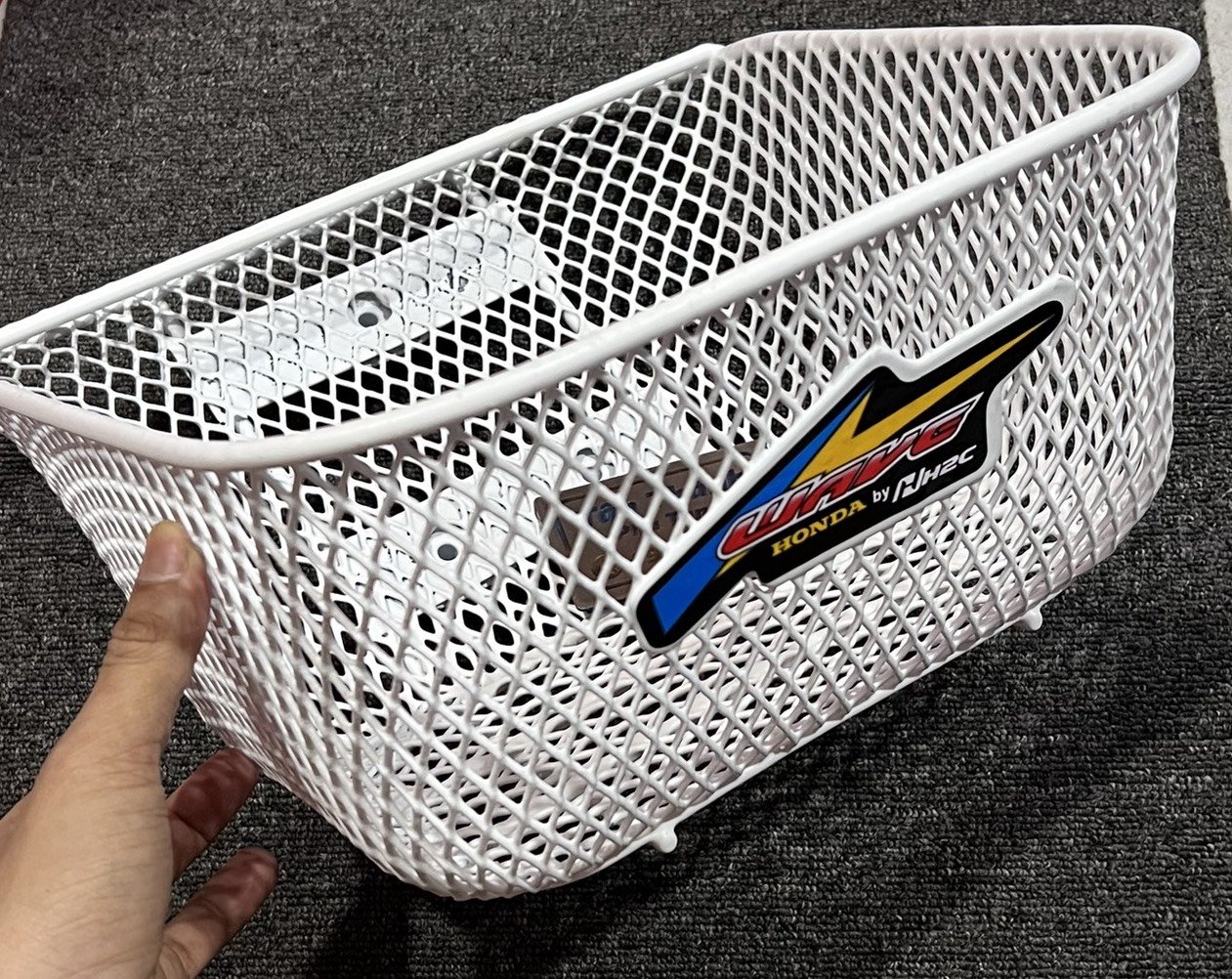 Rổ Wave lớn, Wave nhỏ tem H2C trắng , đen kèm ốc