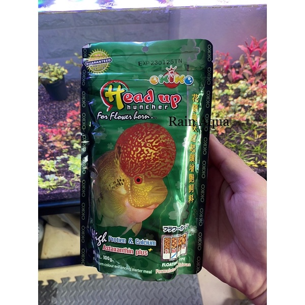 OKIKO - THỨC ĂN LÊN ĐẦU MÀU CHÂU CHO CÁ LA HÁN (100g)