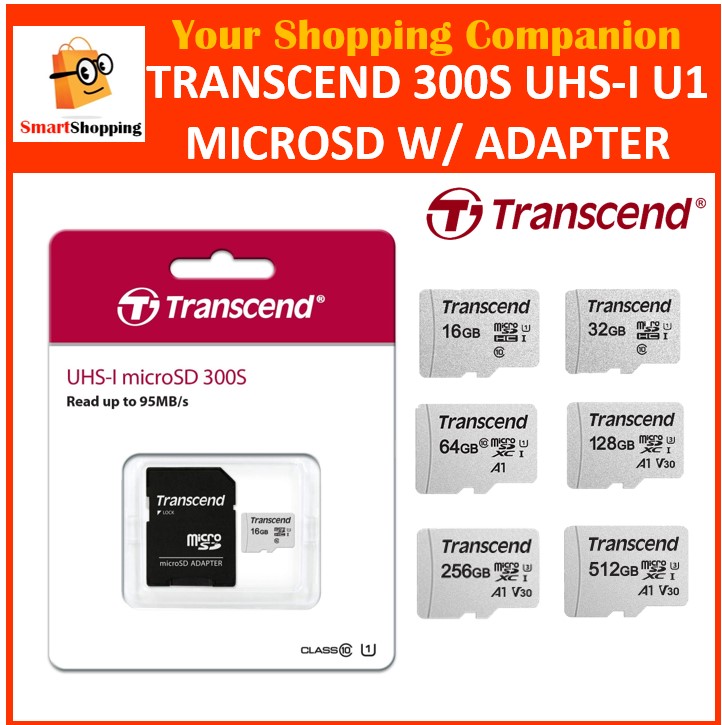 トランセンド 512GB マイクロSDHCカード TS512GUSD300S-A V30 U3 UHS-I A1