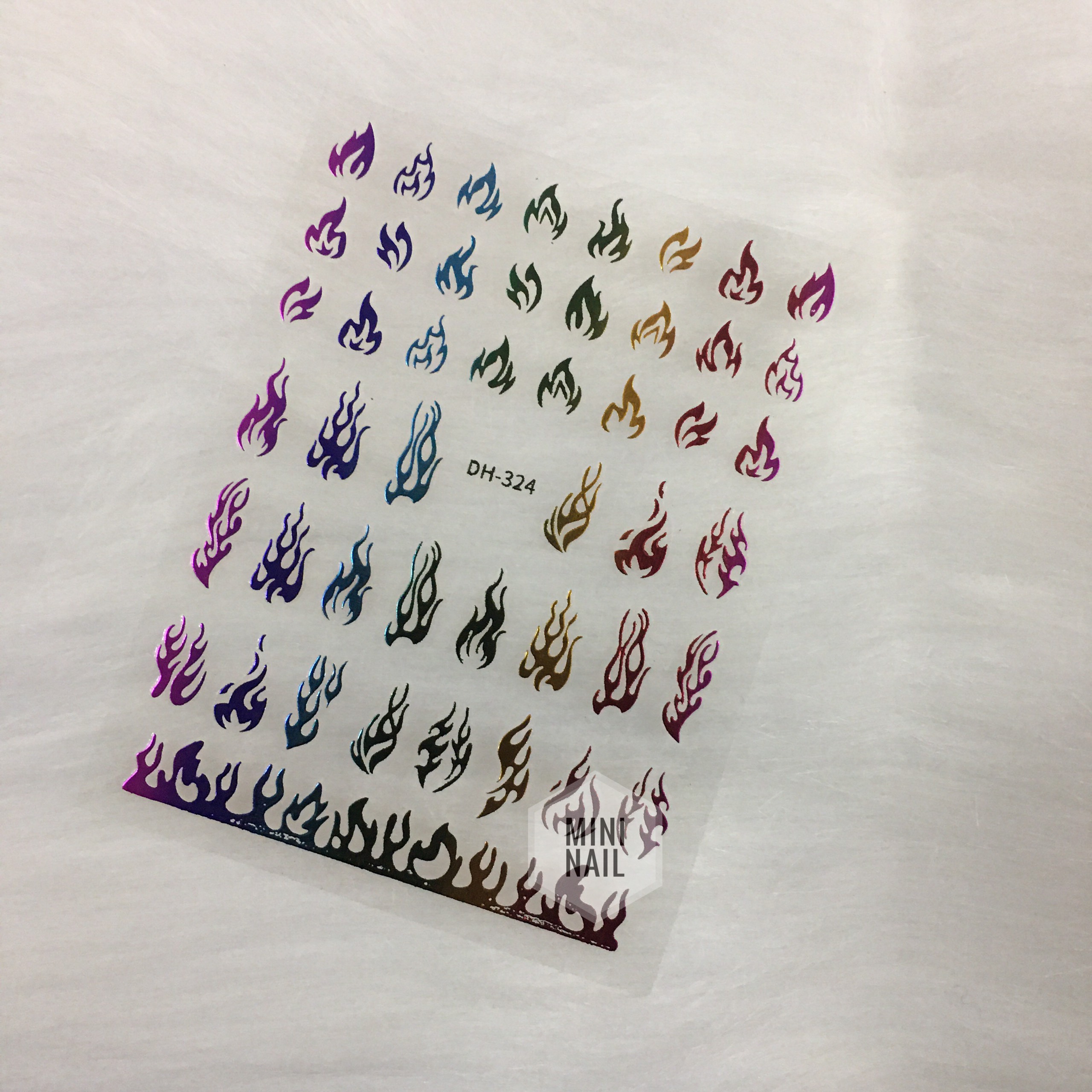 Sticker nail dán móng tay hình ngọn lửa, miếng dán móng tay hình ngọn lửa