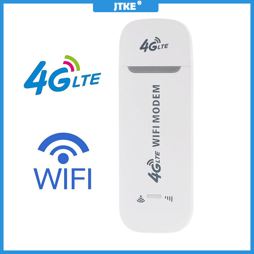 JTKE Dongle USB Không Dây 4G LTE Modem Di Động Băng Thông Rộng 150Mbps Thẻ SIM Bộ Định Tuyến Không Dây Thanh Modem WiFi thumbnail
