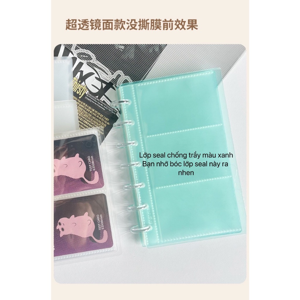 [RN03] Binder RINGNOTE có sẵn sheeet, đựng card, pola, postcard