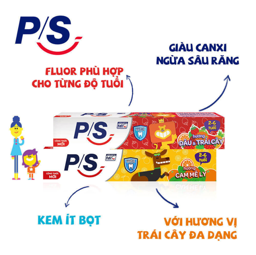 Kem Đánh Răng PS Cho Bé Hương Dâu - Tuýp 35G