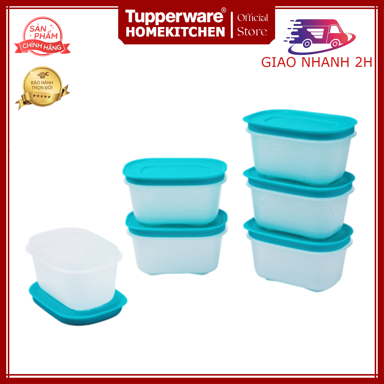 Hộp trữ đông gen II Tupperware 170ml (6 hộp) - Tupperware