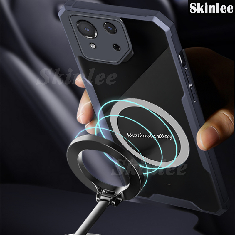 Phone case For Redmi 14C Back cover Hard Phone Case Clear Transparent Shockproof with Car Navigation Holder Ring For Xiaomi Redmi 14C Cover cases.