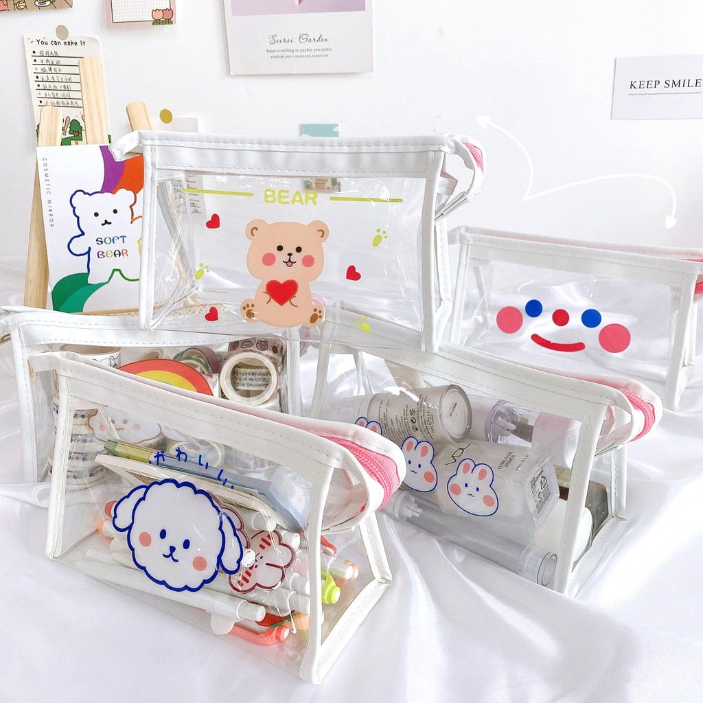 [GIFT] Túi Đựng Mỹ Phẩm Trong Suốt Dễ Thương
