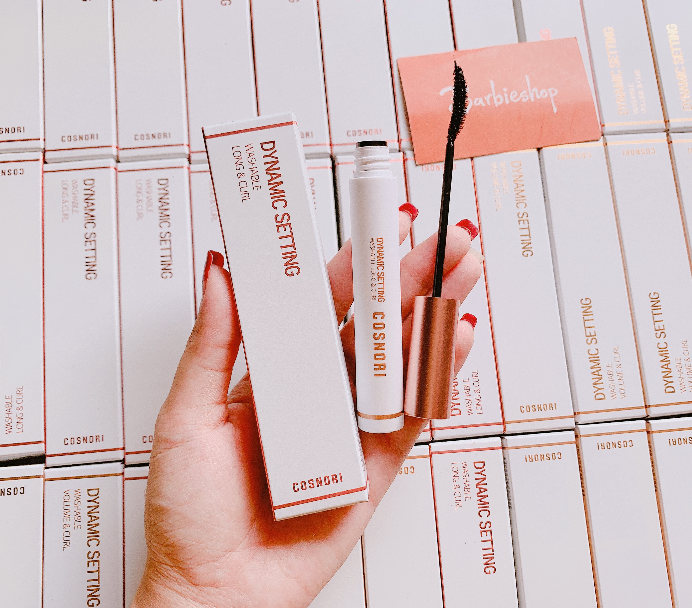 [Chuốt Mi] Mascara Cosnori Dynamic Setting Washable Volume&Curl-trắng
