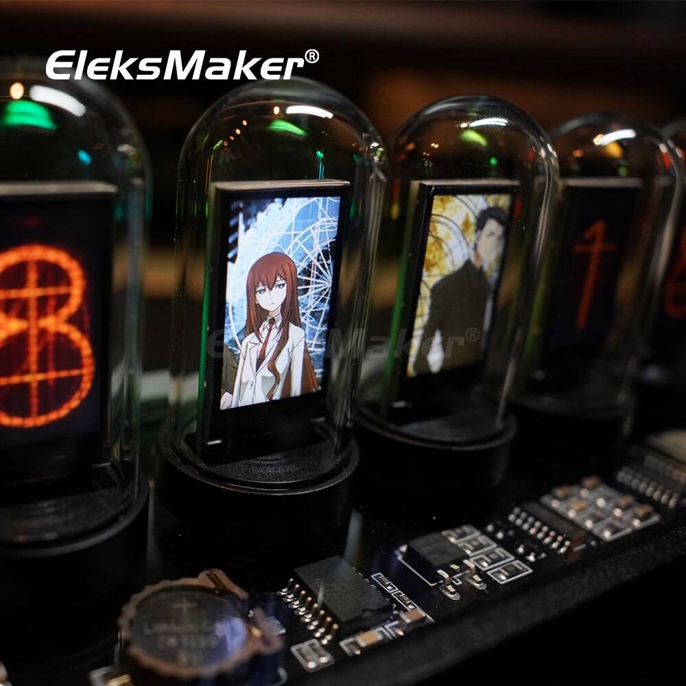 EleksMaker EleksTube IPS Nixie Digital Steins Gate Eleks Clock Glow