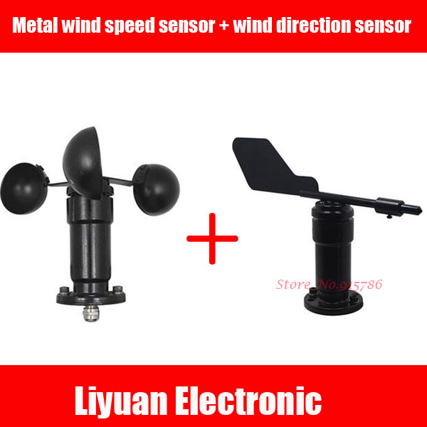 Aluminum Alloy Wind Speed Sensor Wind Direction Sensor 0 5v 4 20ma Output Universal Wind Speed 5325