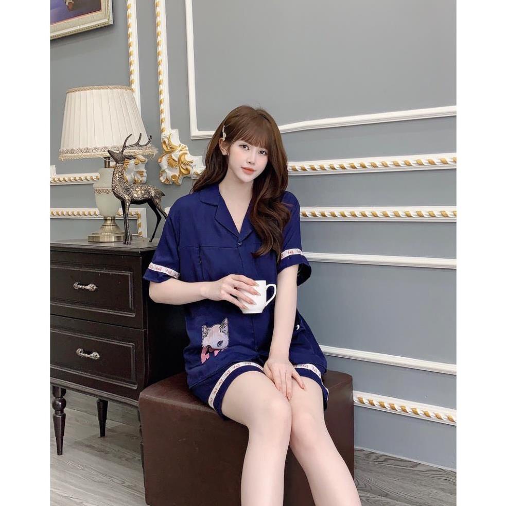 Đồ bộ bầu ĐÙI tiểu thư chất ĐŨI LỤA mềm mát cho mẹ bầu BĐ862