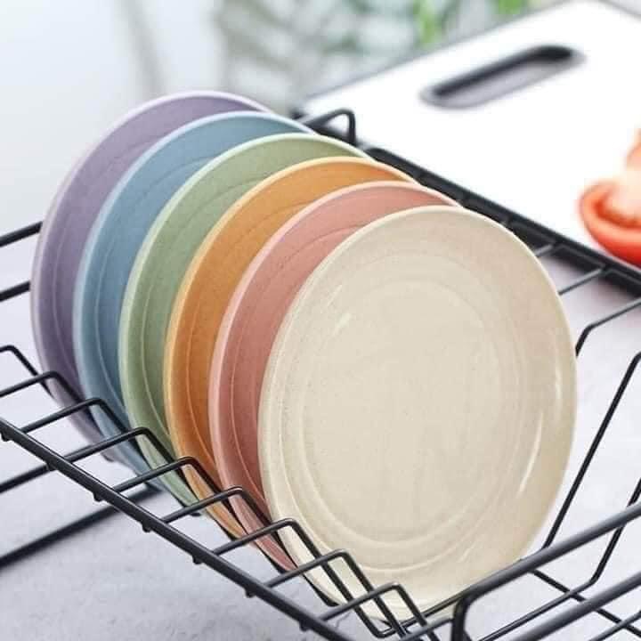 Set 6 Đĩa Lúa Mạch Dạng Tròn Chịu Nhiệt Tốt