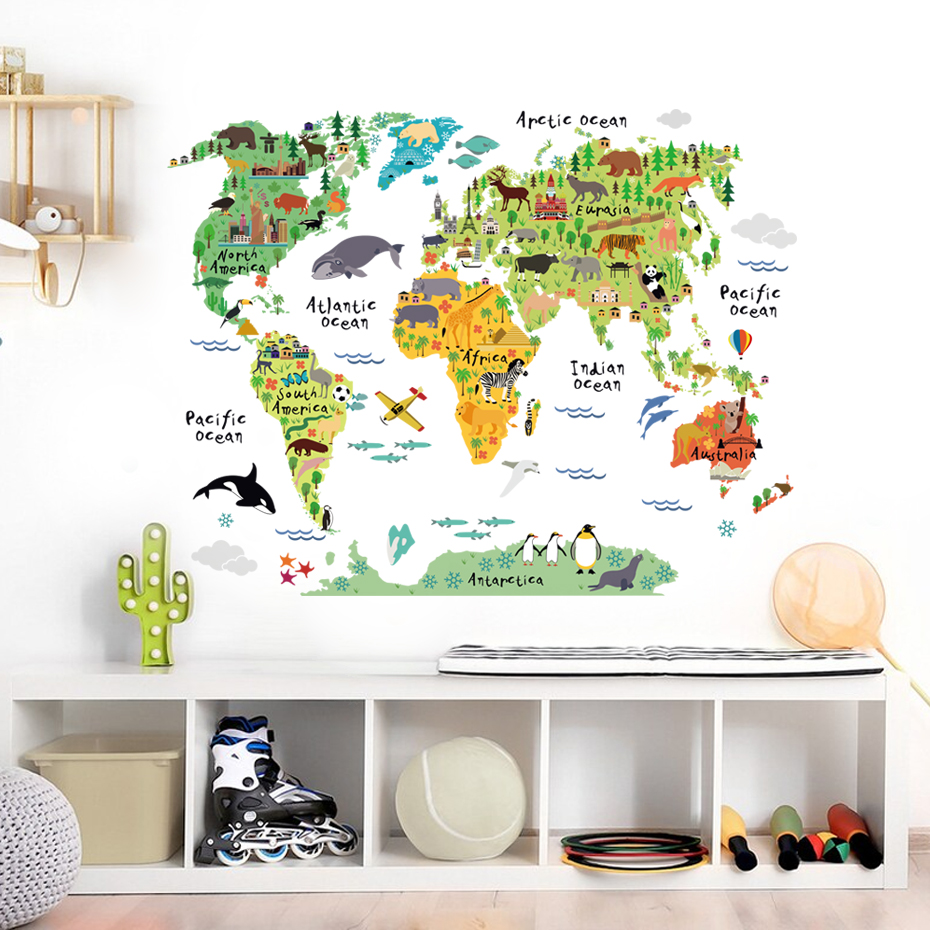 %E3%80%90Folio%20&%20Light%E3%80%91Watercolor%20Animals%20World%20Map%20Diy%20Wall%20Stickers%20For%20Boys%20Children%20Bedroom%20Kids%20Room%20Wall%20Decor%20Sticker%20For%20Kindergarten%20Classroom%20-%20Image%206